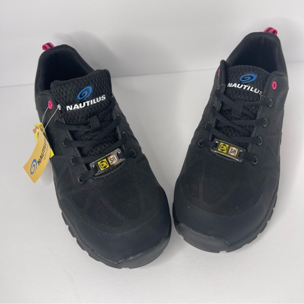 Steel Toe WOMEN'S BLACK‎ SPARK WORK SHOES - ALLOY TOE